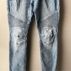 Express Men’s Alec Moto Super Skinny Jeans